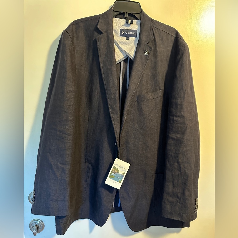 Cremieux St. Barts Collection Henry Washed Linen Blazer- NWT